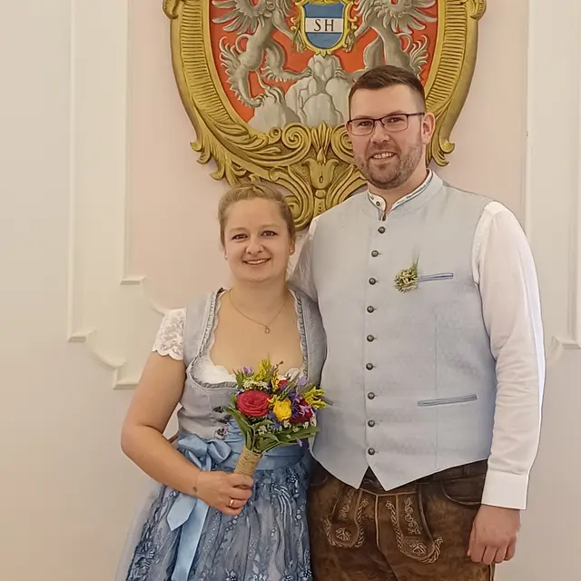 Sabine Reiß und Christian Matzinger aus Diemschlag gaben sich das Ja-Wort. | Foto: Stadtgemeinde Groß Siegharts