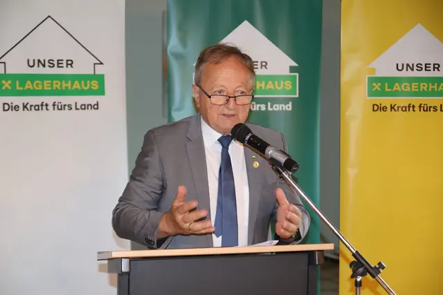 Obmann Alois Hausleitner blickte optimistisch in die Zukunft. | Foto: MeinBezirk