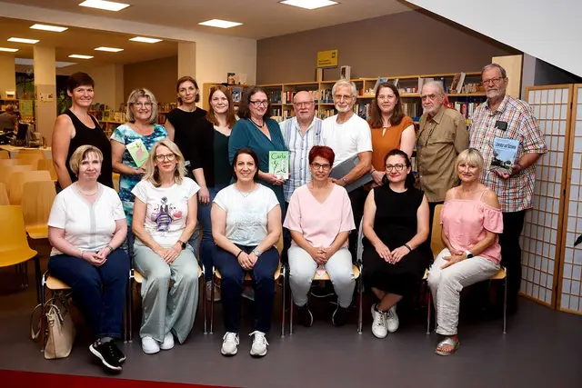 Die Lesebühne Pielachtal bildete den perfekten Abschluss vom Bibliotheken Festival in der Multimediathek Hofstetten-Grünau. | Foto: Multimediathek Hofstetten-Grünau