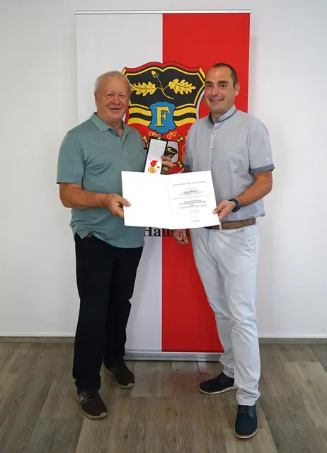 Franz Jungwirth und Bürgermeister Norbert Weber (v.l.). | Foto: Marktgemeinde