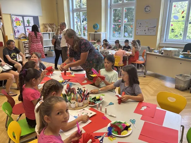 Bei den Bastelworkshops wurden die Kinder äußerst kreativ.