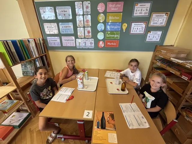 Die Volksschülerinnen waren begeistern von den Experimenten.