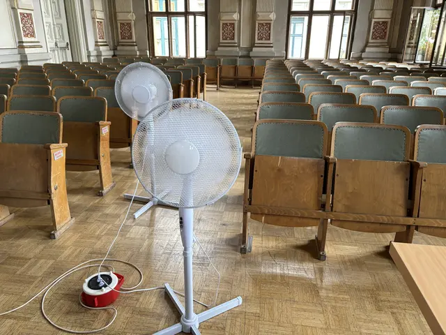 Die beiden Ventilatoren waren zu Beginn die wichtigsten Akteure im Bezirksamt. | Foto: Luca Arztmann/MeinBezirk