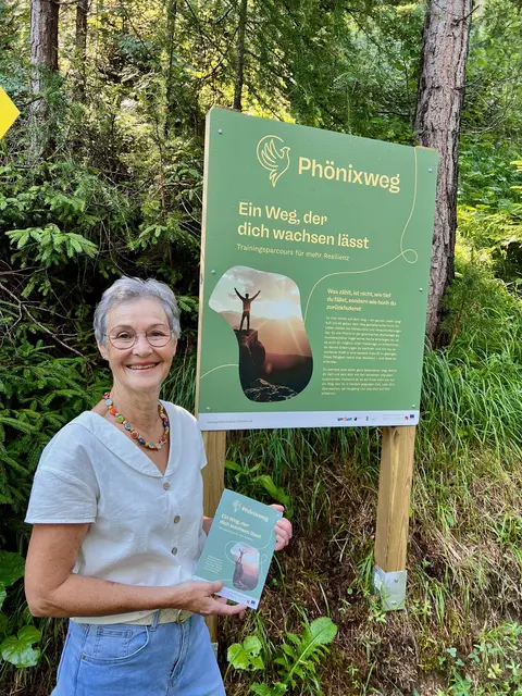 Regina Walch konzipierte den „Trainingsparcours für mehr Resilienz.“  | Foto: Gemeinde Fendels/Reinhard Walch 