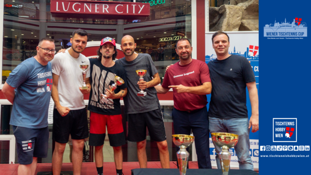 Die Sieger beim 6. Event den Wiener Tischtennis Cups 2025 | Foto: Tischtennis Hobby Wien