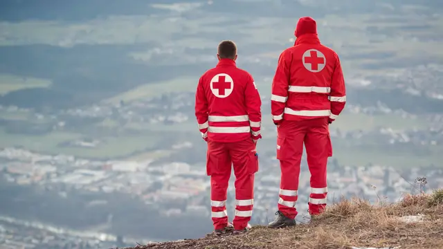 Die Rettungshundestaffel wurde eingesetzt, um das weitläufige Waldgebiet in Harbach und darüber hinaus abzusuchen. (Symbolfoto) | Foto: KWG