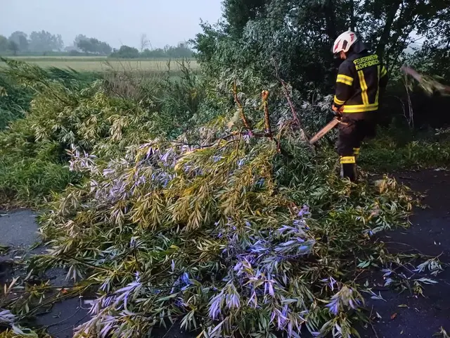 Heftige Sturmböen und Starkregen haben am Montagabend den Bezirk Oberwart bereits schwer getroffen. Am Donnerstag gibt es die nächste Unwetterwarnung.  | Foto: Feuerwehr Kohfidisch