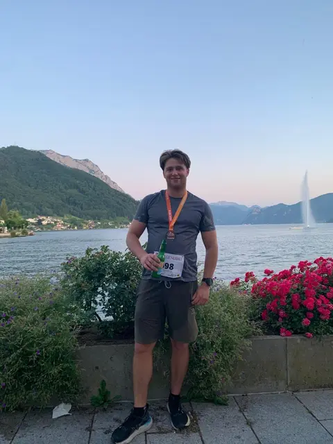 Marco Spreitz nach dem Traunsee Marathon. | Foto: Daniel Wildzeiss