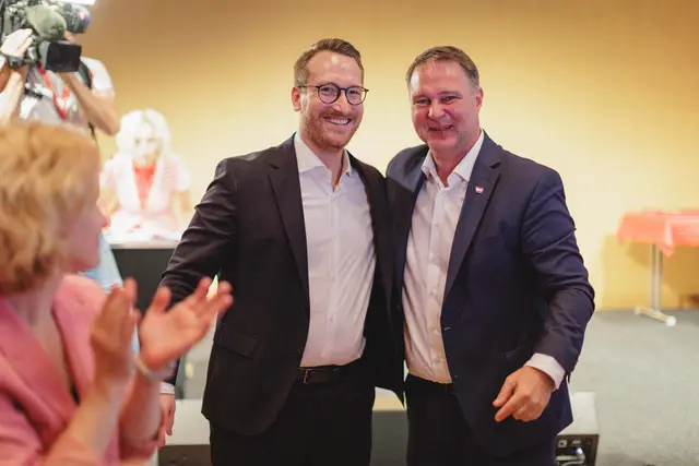 Philip Wohlgemuth und Andreas Babler | Foto: SPÖ Tirol