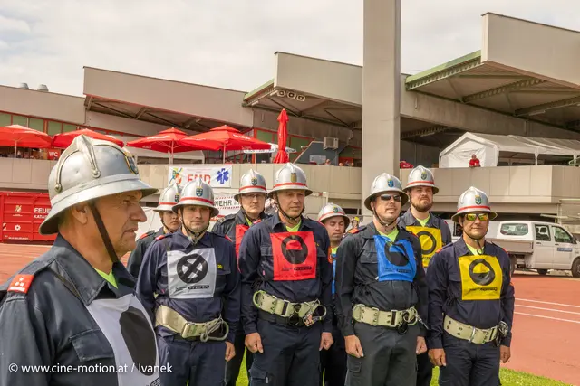FF Velm in der Aufstellung für den Bronze-Bewerb. | Foto: www.cine-motion.at / Ivanek