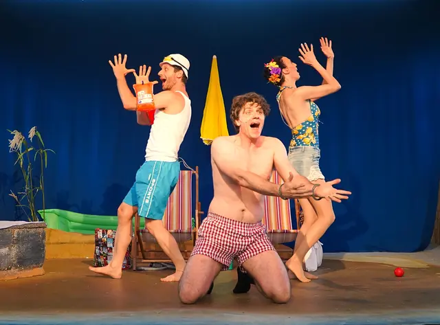 Die schwungvolle Musikkomödie Dolce Vita &amp; Scandale Teil 2 mit und von den ARTworkers ist wieder ein Erolgsprogramm, das die Besucher schon in den ersten Minuten zum Lachen bringt. Die Premiere auf der Seebühne des Nepomuk-Teichs in Waldhausen wurde viel bejubelt. | Foto: ARTworkers