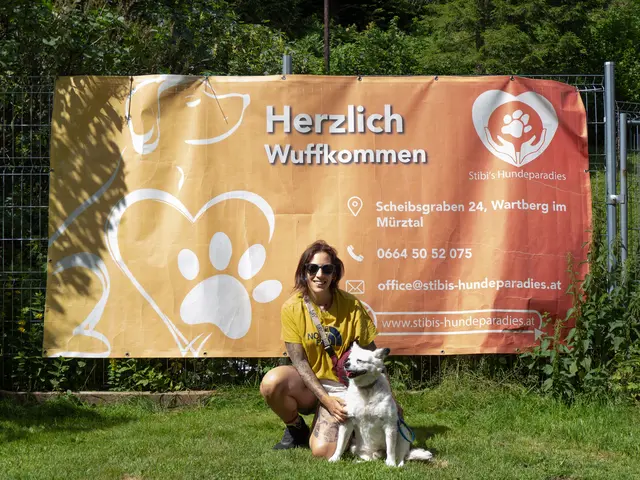 Auch ehemalige Bewohner des Hundeparadieses waren zu Besuch. Hier mit Frauchen!