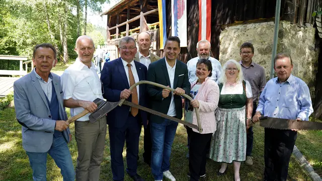 Der Fremdenverein Kirchbach feierte 30 Jahre Revitalisierung Freilichtmuseum Brettersäge. | Foto: Franz Fichtinger