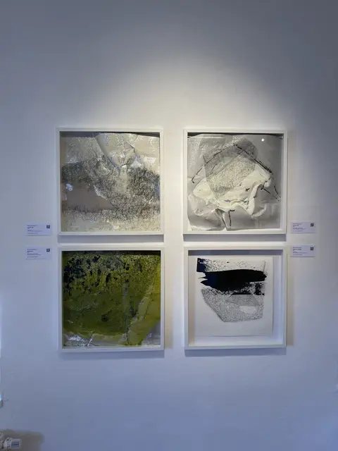 Marion Kilianowitsch
tw. geschweißt auf Aluminium, Acryl, Zeichnung, 
50x50x2,5 cm
 | Foto: Josef Goldhofer