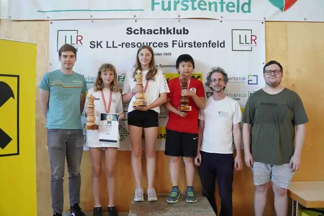 U14-Mädchenbewerb: Josephina Akiko Brunner konnte sich vor Sophie Lahl (Bgld) durchsetzen. Bronze ging an Kimia Aboulenein-Djamshidian (Wien). | Foto: jugendschach.at