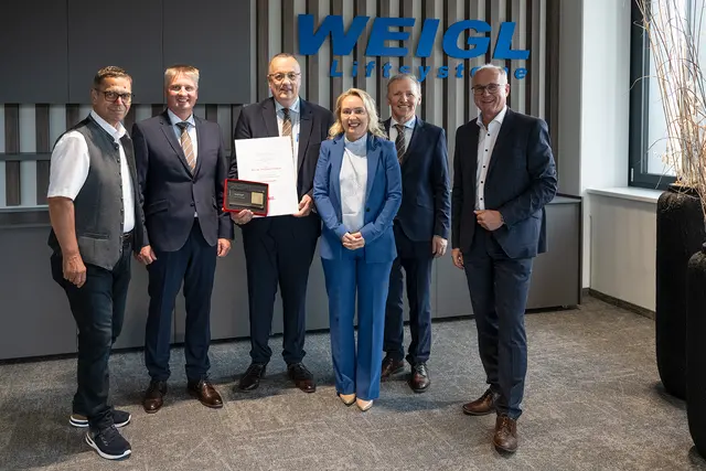 Hans Moser, Josef Kastner, Johann Steinbock, Karin Weigl, Gerhard Humer und Günther Baschinger. | Foto: Firma Weigl