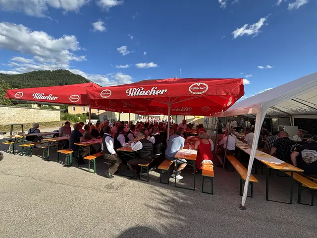 Der Dorfplatz in Zweikirchen war gut besucht. | Foto: MeinBezirk