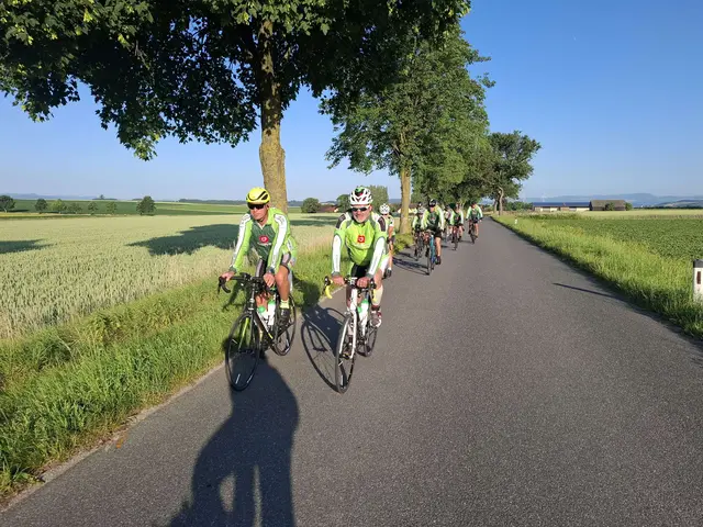 Geradelt wurde in zwei Gruppen: Genuss und Sport. | Foto: Union Radclub St. Margarethen