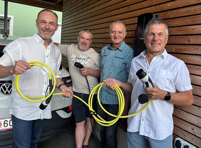 Das Gründerteam (v. l.): Toni Pfaffenwimmer, Peter Obermüller, Franz Pilz und Rudolf Krenner. | Foto: Pfaffenwimmer