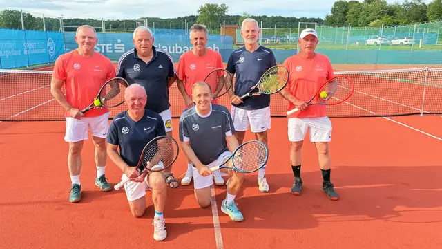 UTC Jennersdorf 55+: Reinhard Zenz, Fritz Gumhold, Ewald Schwarcz, Horst Lienhart , Günter Werner (oben von rechts)
Unten vlnr: Leo Schieder, Markus Halb | Foto: UTC Jennersdorf