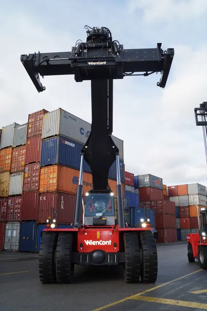 Alle Fahrzeuge am Terminal werden seit 2024 mit alternativen Treibstoff betrieben. | Foto: WienCont