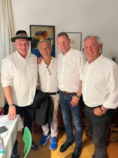 Illustre Gästeschar: Peter Koren , Herbert Paierl, Franz Krainer, Günter Dörflinger (v. l.) | Foto: Koren
