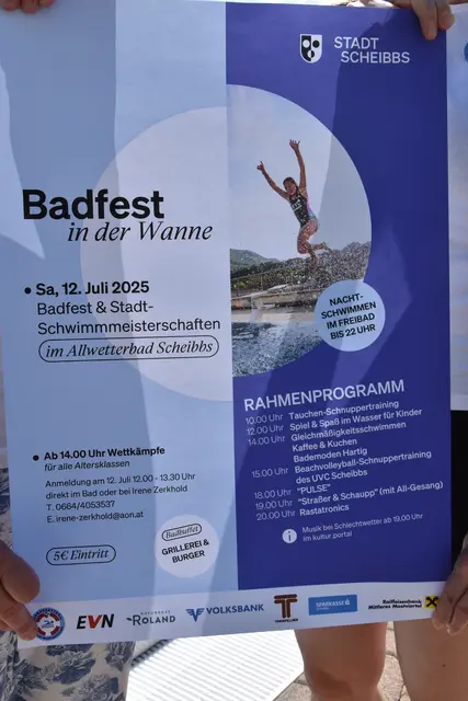 Der Verein "Die BadretterInnen" lädt zu seinem großen Fest im Scheibbser Allwetterbad. | Foto: Roland Mayr/MeinBezirk Scheibbs