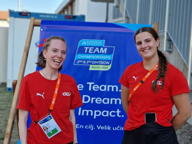 Die beiden KSV-Athletinnen Lotte Seiler und Leonie Moser waren bei der Team-EM in Marburg für Österreich im Einsatz. | Foto: KSV-LA