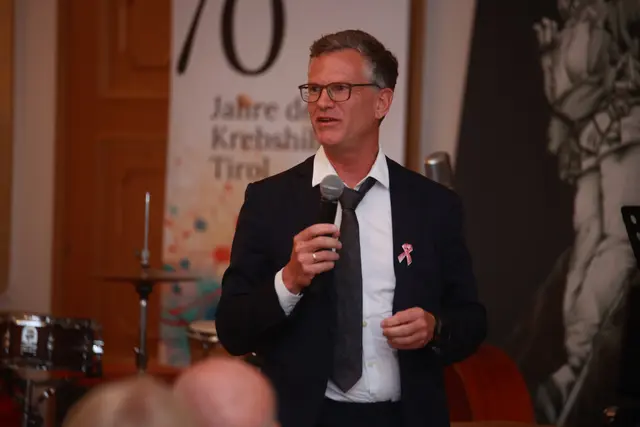 Dominik Wolf (Präsident der Krebshulfe Tirol) | Foto: Krebshilfe Tirol