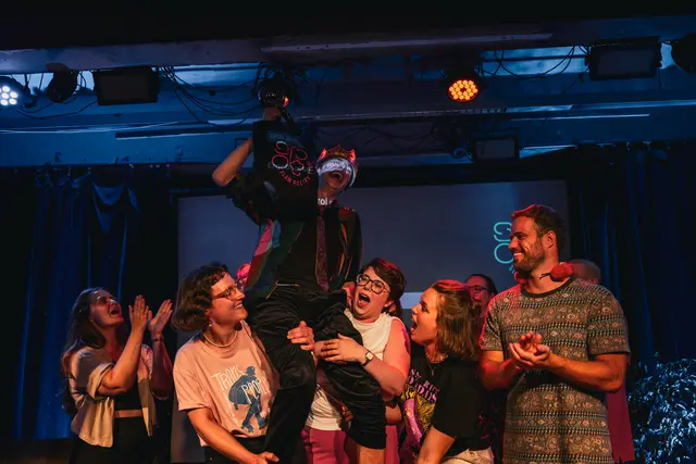 Der Titel von Adrian Mayr wurde natürlich gebührend gefeiert.  | Foto: Janick Rehfeld