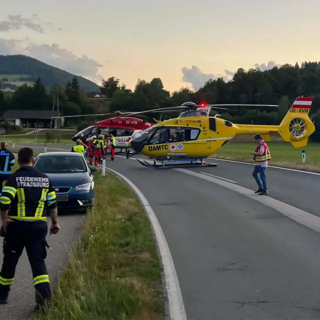 Im Einsatz standen 65 Florianis, das Österreichische Rote Kreuz mit "First Responder" und zwei Notarztwägen. | Foto: Feuerwehr St. Georgen/Straßburg