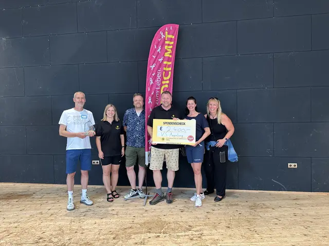 Beim Spendenlauf der VS Angerberg kamen stolze 2.400 Euro zusammen. | Foto: Krebshilfe Tirol