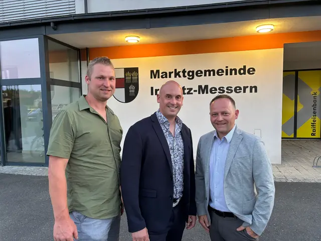 Die neue Gemeindespitze auf einem Bild nach der Sitzung. | Foto: Gemeinde Irnfritz
