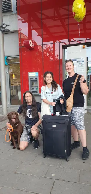 Familie Sch. mit Gastkind Belén | Foto: Mary Ward Privatgymnasium St. Pölten