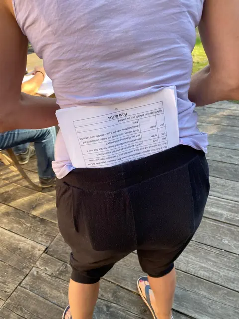 Der Text ist immer dabei. | Foto: privat