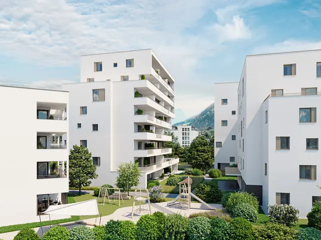 Beim Wohnprojekt "Hallein Stadt.Land.Leben" werden etwa 30 Prozent der vormals versiegelten Fläche wieder geöffnet und in Grünzonen umgewandelt. | Foto: Salzburg Wohnbau