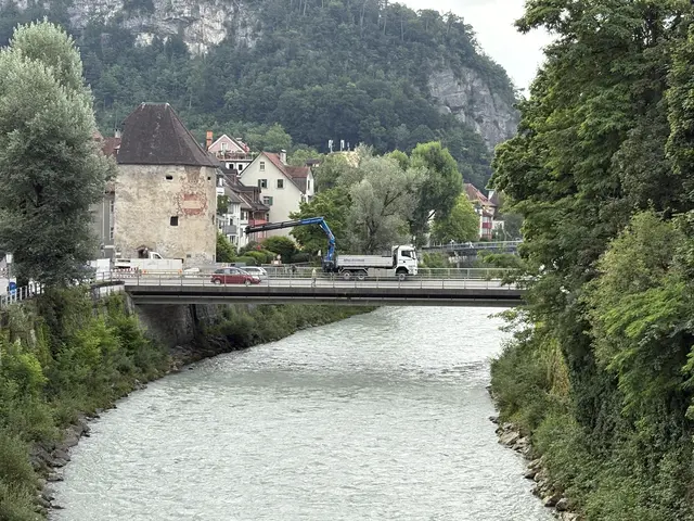 Montfortbrücke: Behelfsbrücke ab Juli in Betrieb | Foto: Stadt Feldkirch