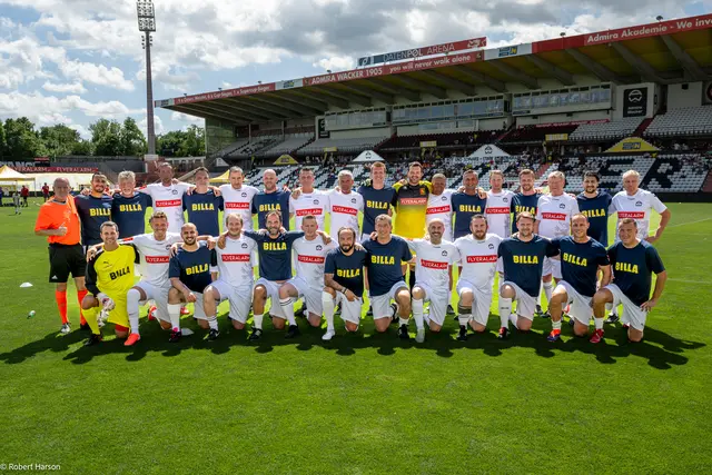 Die Admira Legenden konnten das Match gegen das BILLA Team mit 2:1 für sich entscheiden. | Foto: BILLA AG / Robert Harson