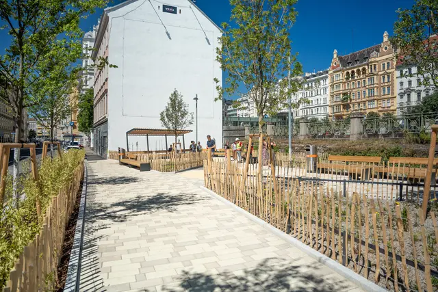 Der neue Barbara-Prammer-Park in Margareten wurde offiziell eröffnet. | Foto: Valentina Marilenić/MeinBezirk