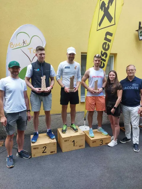 Lukas Beiglböck kurz nach dem Zieleinlauf am Hutwisch – zufrieden mit einer beeindruckenden Leistung bei sommerlicher Hitze. | Foto: LMB