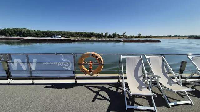 23.06.2025 am Deck des Donauschiffes