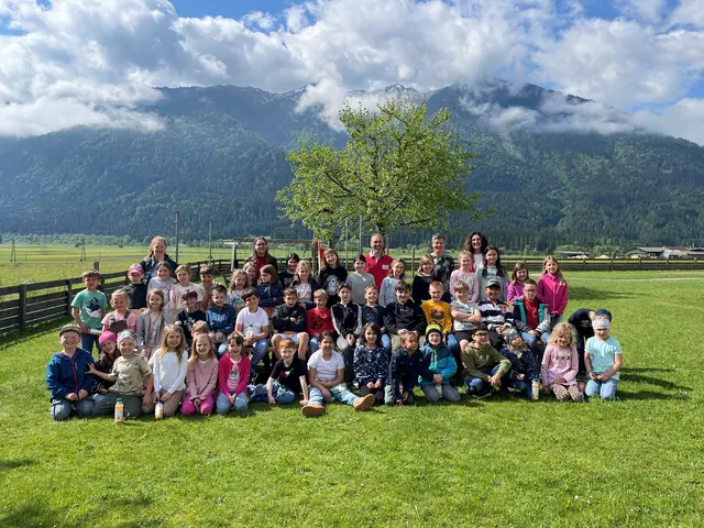 Die Kinder der VS Kirchbach nahmen mit Begeisterung an der Aktion teil. | Foto: Gemeinde Kirchbach