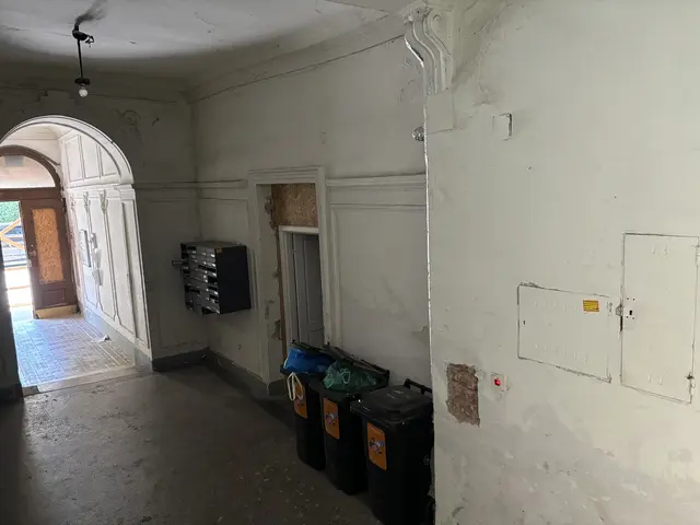 Der Müll im Eingangsbereich sorgt für Gestank und die nicht verschließbare Eingangstüre für ungebetene Gäste.  | Foto: Luca Arztmann/MeinBezirk