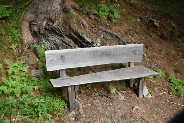 Diese Bank stellte Oberleiter vor Jahren auf, um sich an einen Stall zu erinnern. | Foto: Kendlbacher