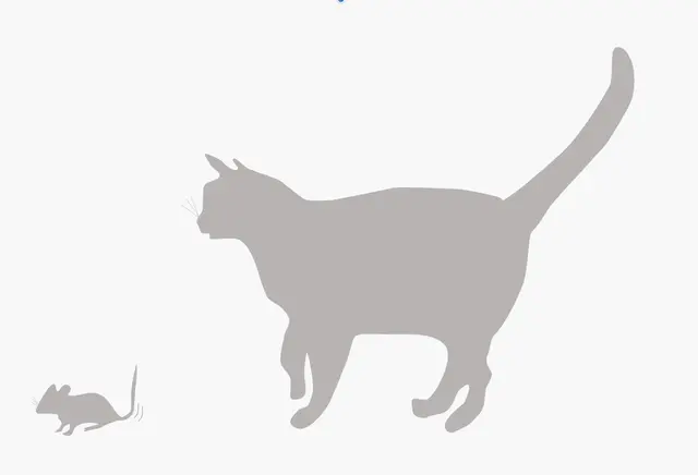 Katz und Maus. Überlebensinstinkte helfen Tieren in Notsituationen. Das Gehirn muss dabei blitzschnell mit dem Körper kommunizieren. | Foto: ISTA