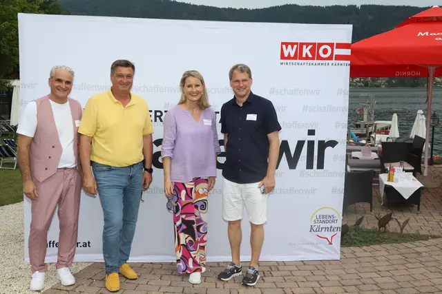 Großes Potenzial für die Wirtschaft im Bezirk sehen Klaus Kert, Jürgen Mandl, Eva Hoffmann und Markus Leeb (v.l.)  | Foto: WKK/Manfred Schusser