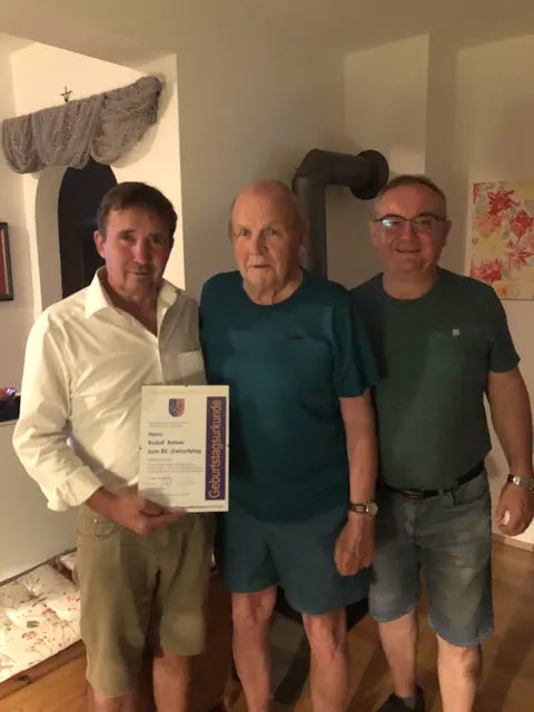 Rudolf Rohrer feierte den 85. Geburtstag. | Foto: Gemeinde Deutsch Schützen-Eisenberg