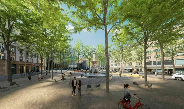 Start der zweiten Bauphase am Bozner Platz mit neuer Verkehrsführung. | Foto: EGKK Landschaftsarchitektur/Schreiner Kastler