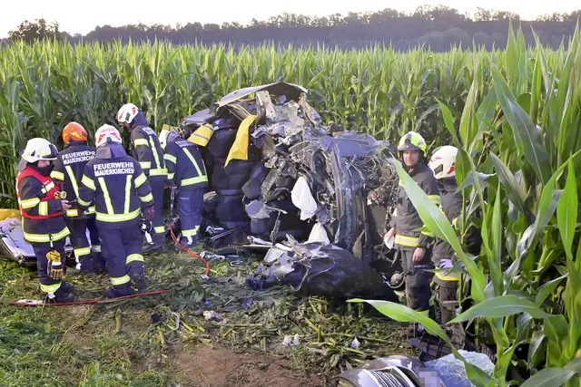 Der Unfalllenker befand sich allein im Auto. Für ihn kam jede Hilfe zu spät. | Foto: Manfred Fesl