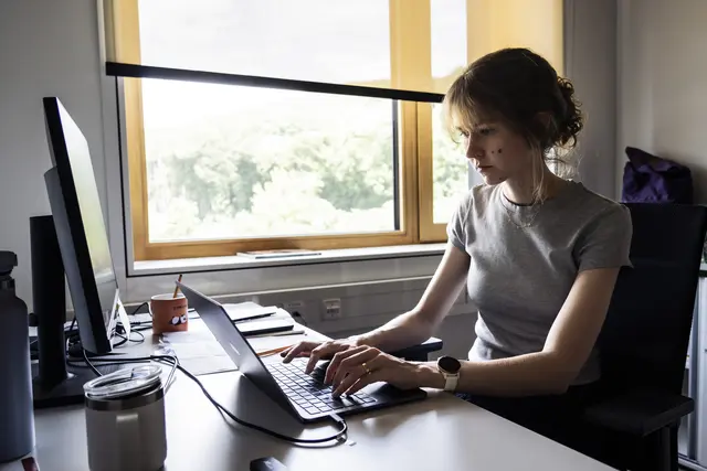 Amelia Douglass ist momentan dabei ihr Labor einzurichten und ist auf der Suche nach PhD -Student:innen und Postdocs.  | Foto: ISTA